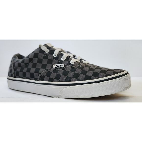 Vans Doheny Low-top Black/Pewter/ Gray Checkerboard Skate Sneakers size 7Y - Picture 2 of 7